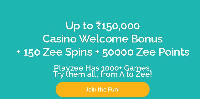 Playzee Casino Welcome Bonus